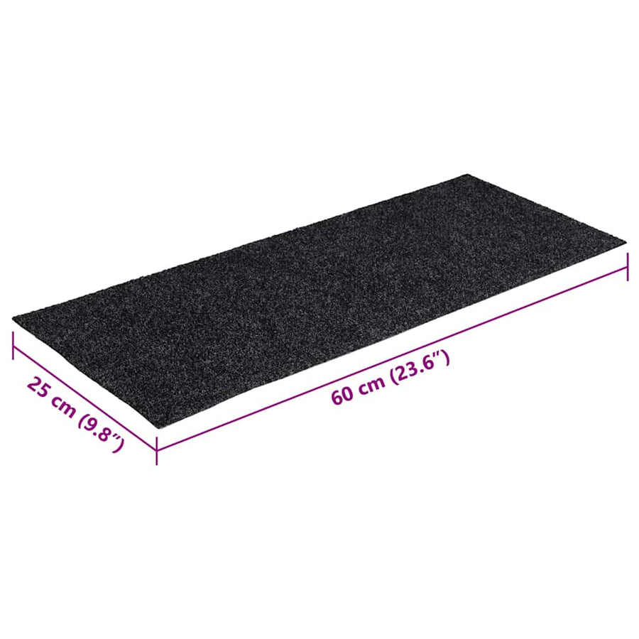 Trapmatten zelfklevend 30 st 60x25 cm rechthoekig grijs