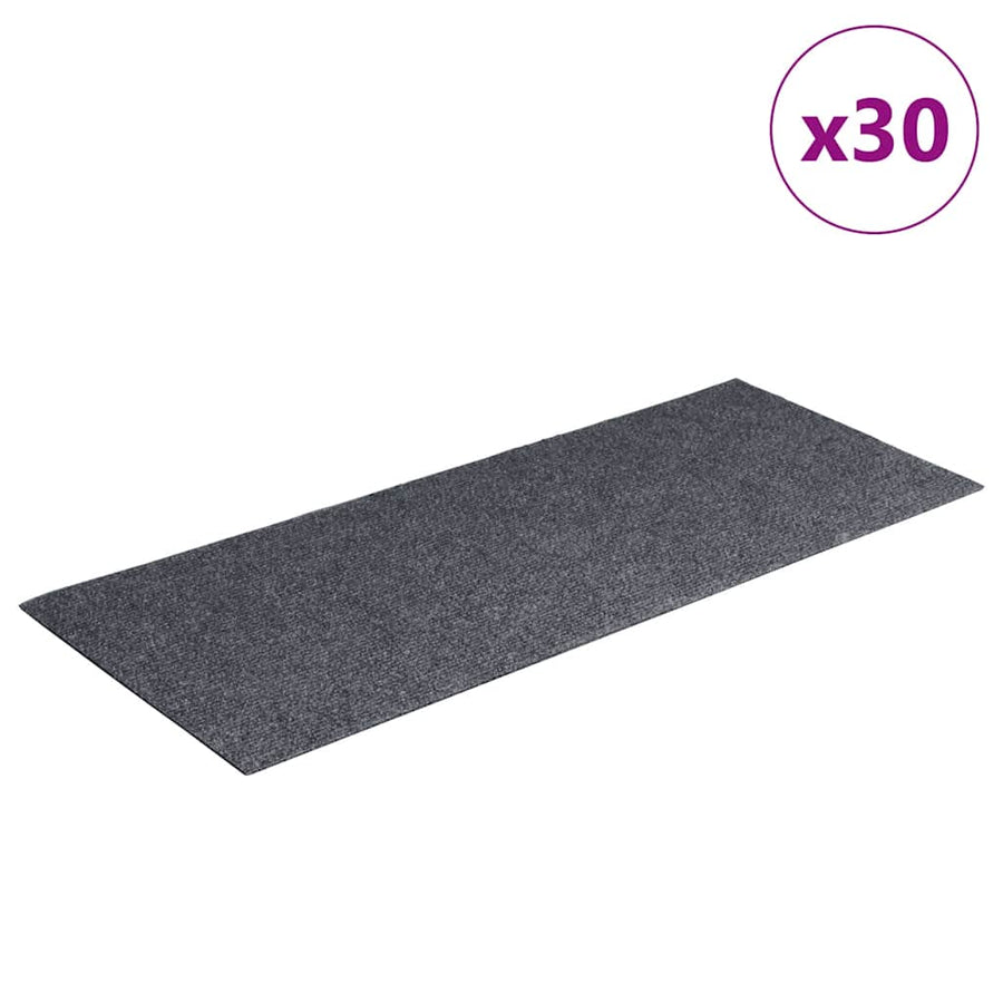 Trapmatten zelfklevend 30 st 60x25 cm rechthoekig lichtgrijs