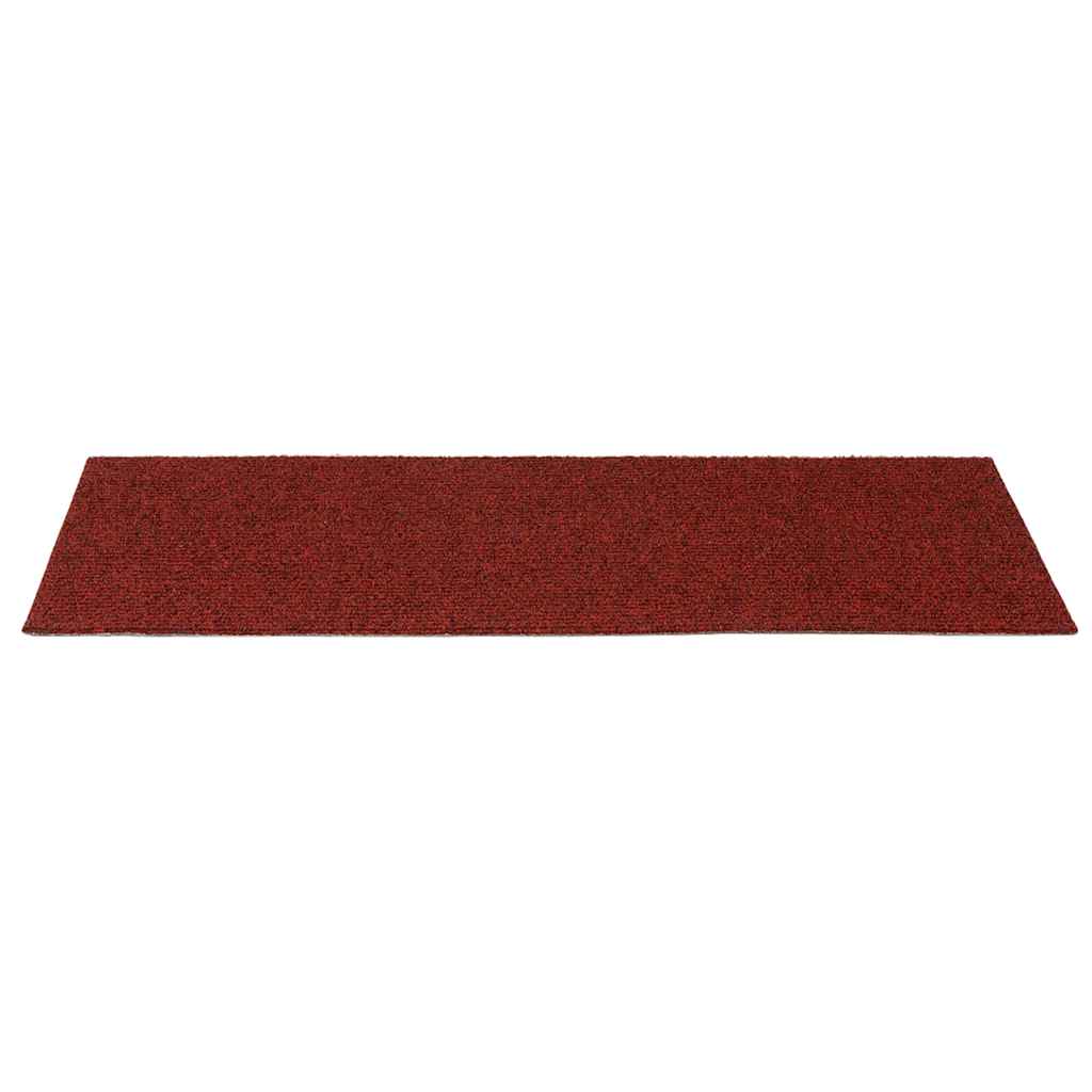 Trapmatten Zelfklevend 30 stuks 60x25 cm Bordeaux Rood Rechthoekig