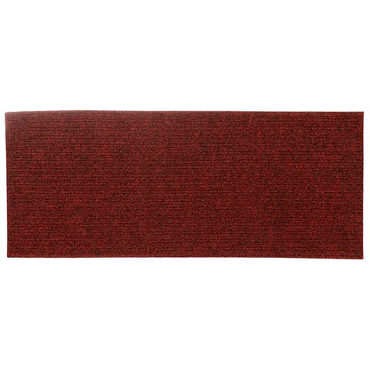 Trapmatten Zelfklevend 30 stuks 60x25 cm Bordeaux Rood Rechthoekig