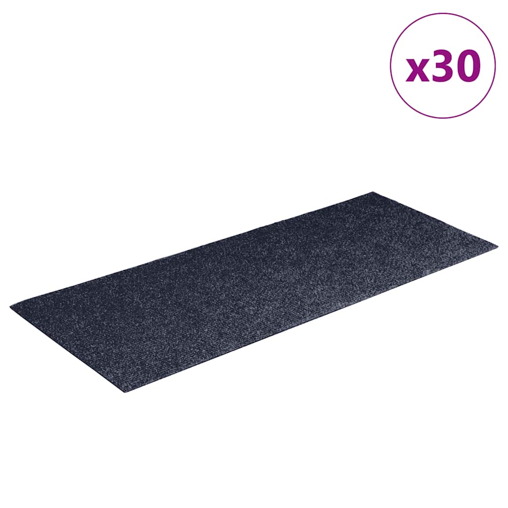 Trapmatten zelfklevend 30 st 60x25 cm rechthoekig grijs blauw