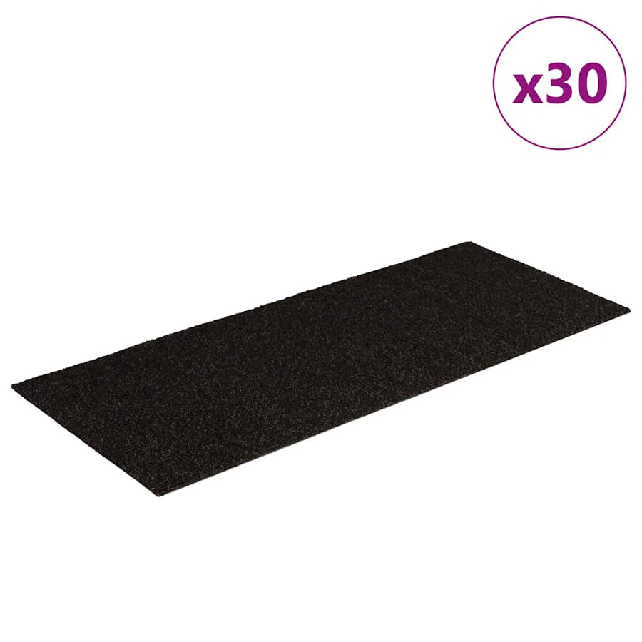 Trapmatten zelfklevend 30 st 60x25 cm rechthoekig donkerbruin