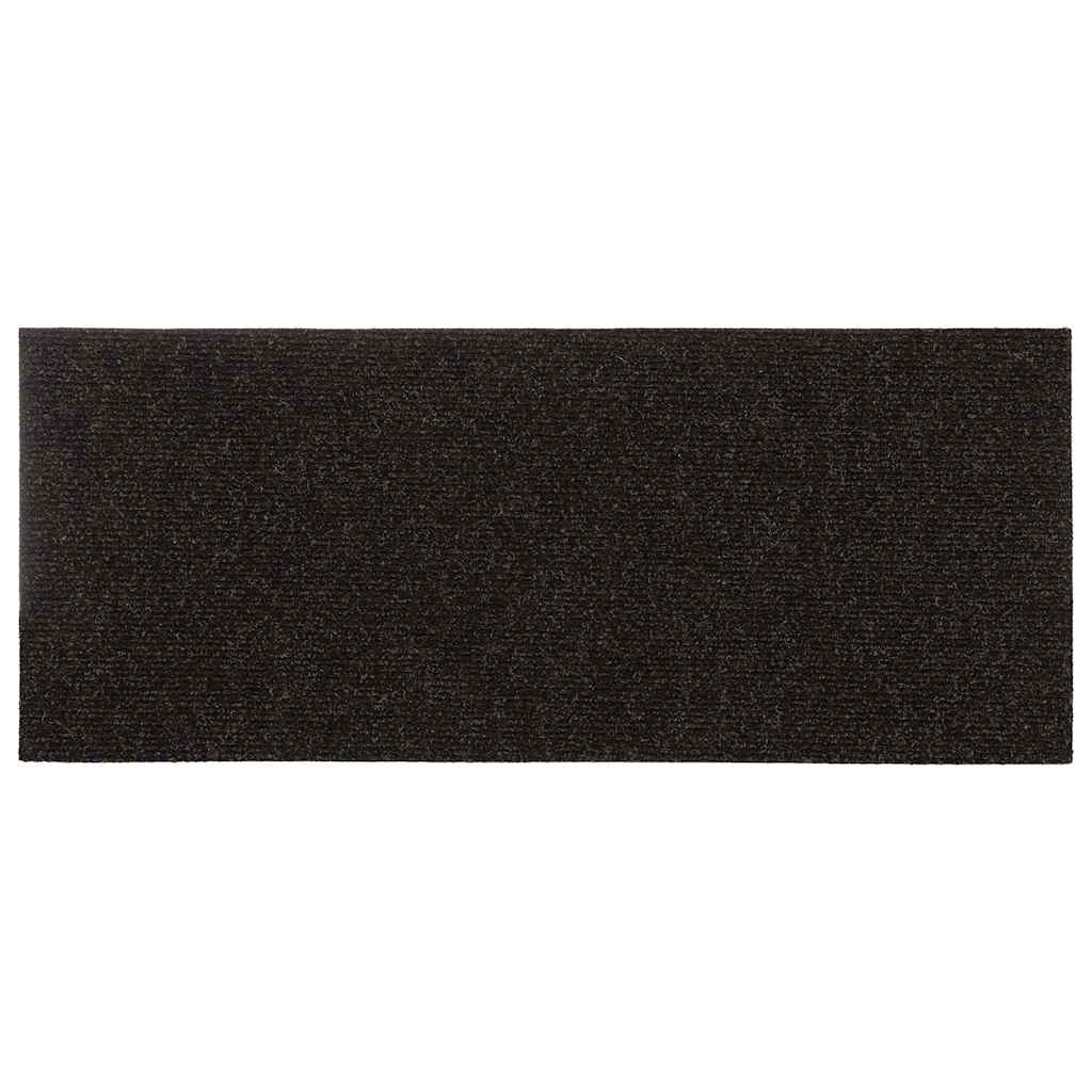 Trapmatten zelfklevend 30 st 60x25 cm rechthoekig donkerbruin