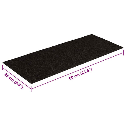 Trapmatten zelfklevend 30 st 60x25 cm rechthoekig donkerbruin