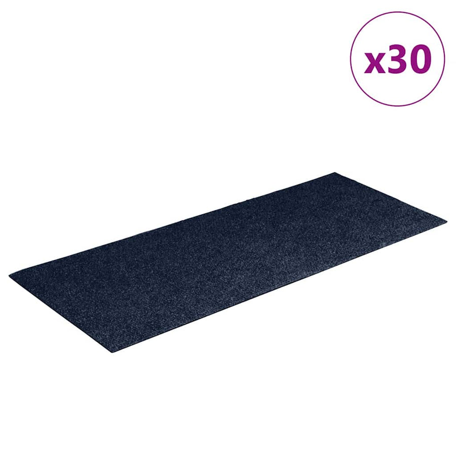 Trapmatten zelfklevend 30 st 60x25 cm rechthoekig blauw