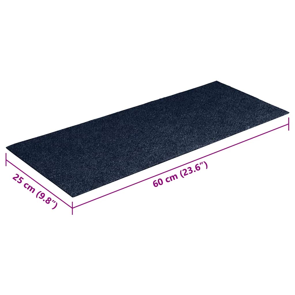 Trapmatten zelfklevend 30 st 60x25 cm rechthoekig blauw