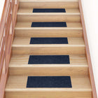 Stair mats self-adhesive 30 pieces 60x25 cm navy blue rectangular