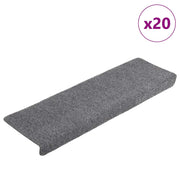 Trapmatten 20 stuks 65x21x4 cm lichtgrijs