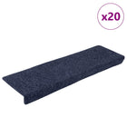 Stair Mats Self-Adhesive 20 pieces 65x21x4 cm Anthracite Rectangular Edge