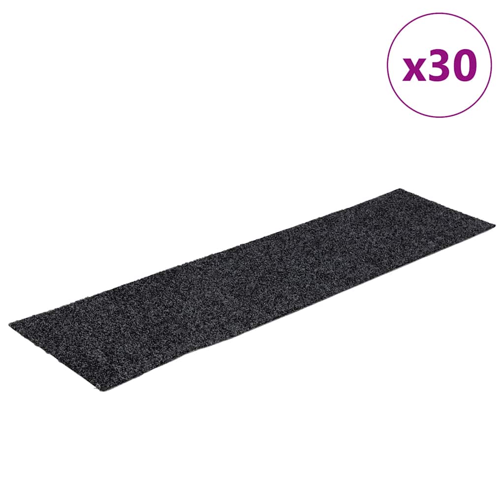 Trapmatten zelfklevend 30 st 76x20 cm rechthoekig grijs