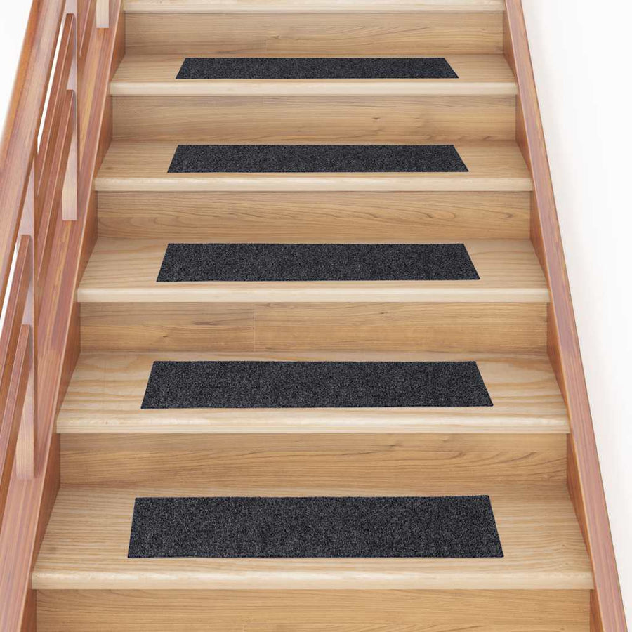 Trapmatten zelfklevend 30 st 76x20 cm rechthoekig grijs