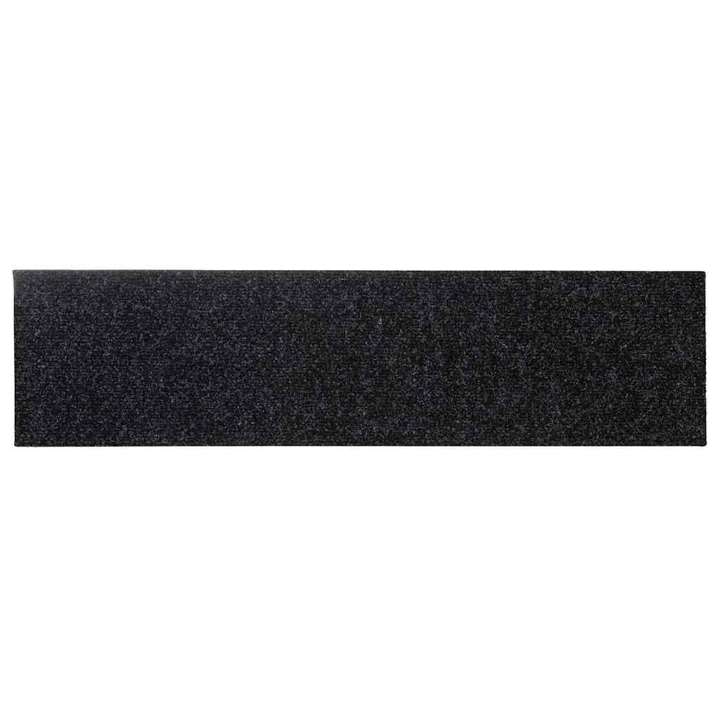 Trapmatten zelfklevend 30 st 76x20 cm rechthoekig zwart