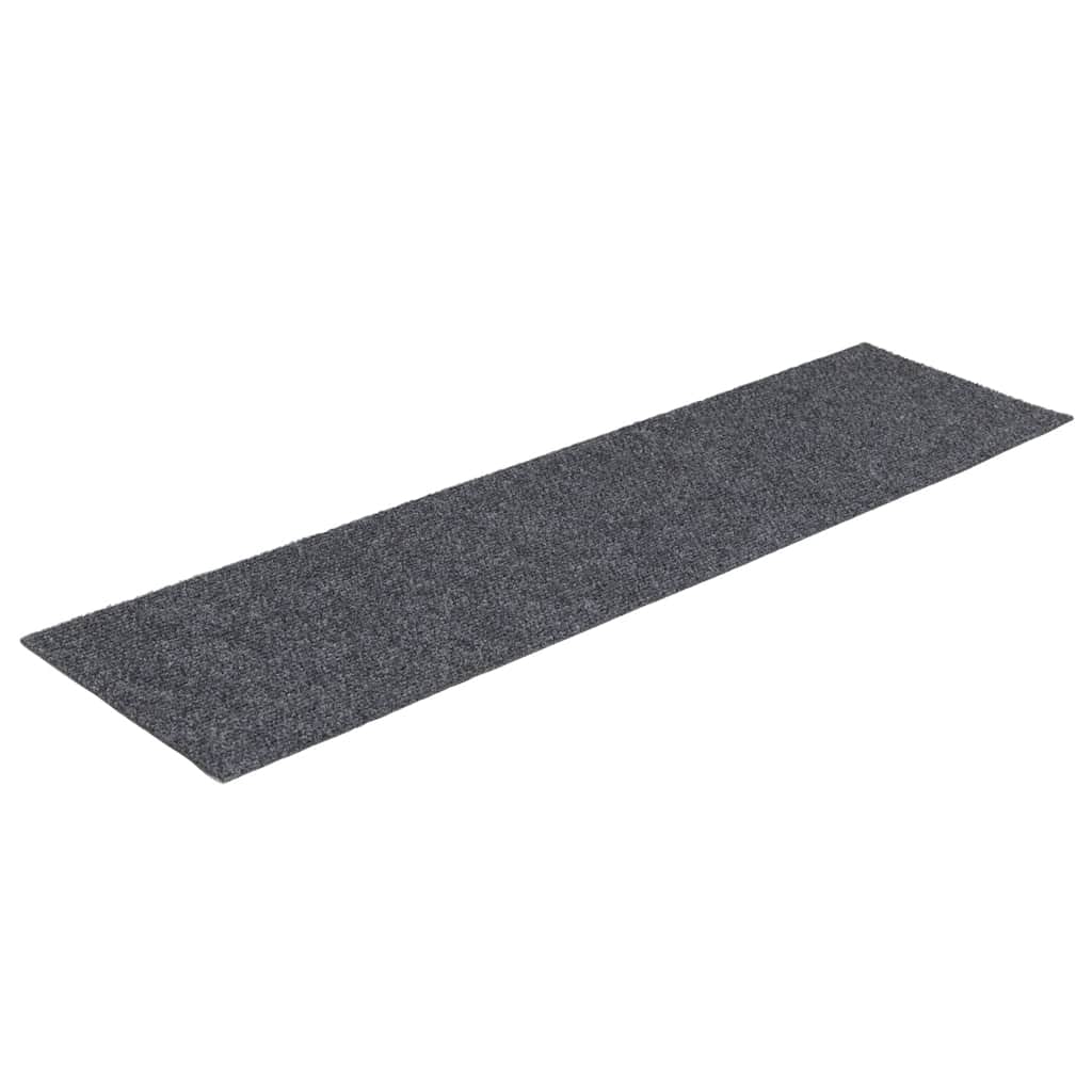 Trapmatten zelfklevend 30 st 76x20 cm rechthoekig lichtgrijs