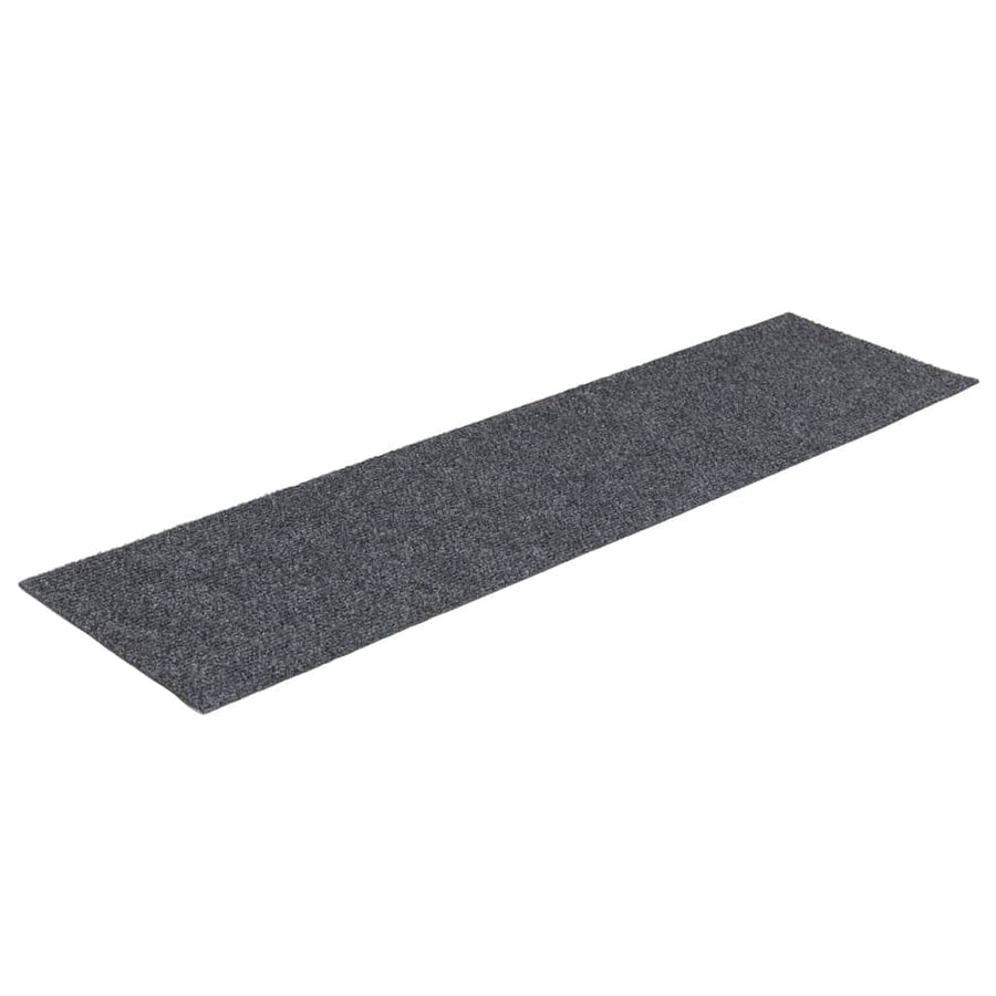 Trapmatten zelfklevend 30 st 76x20 cm rechthoekig lichtgrijs