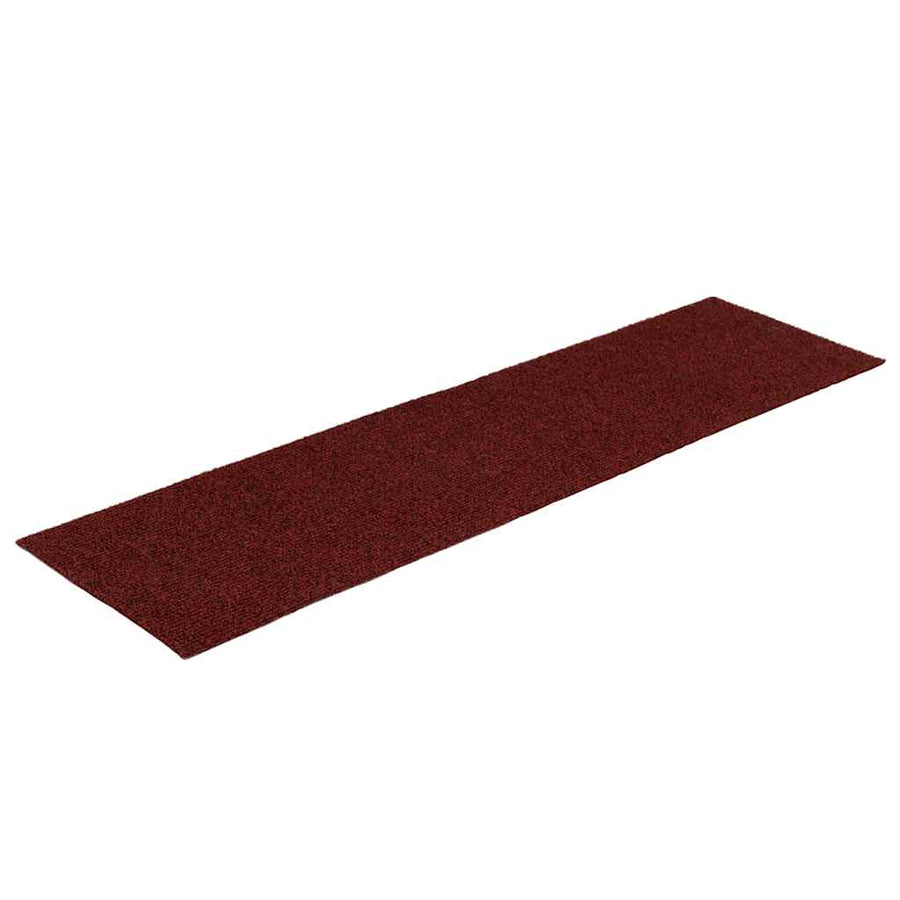 Trapmatten zelfklevend 30 st 76x20 cm rechthoekig rood