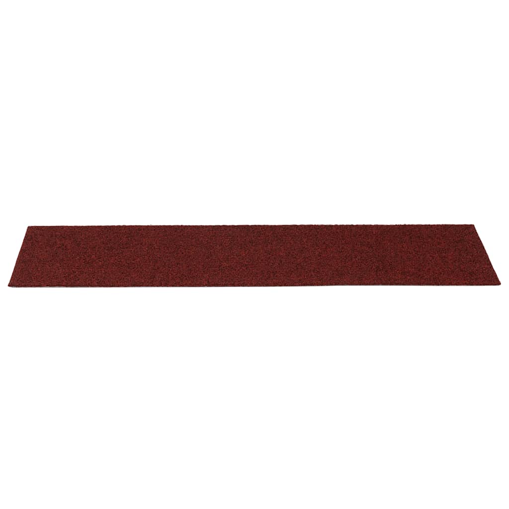 Trapmatten zelfklevend 30 st 76x20 cm rechthoekig rood