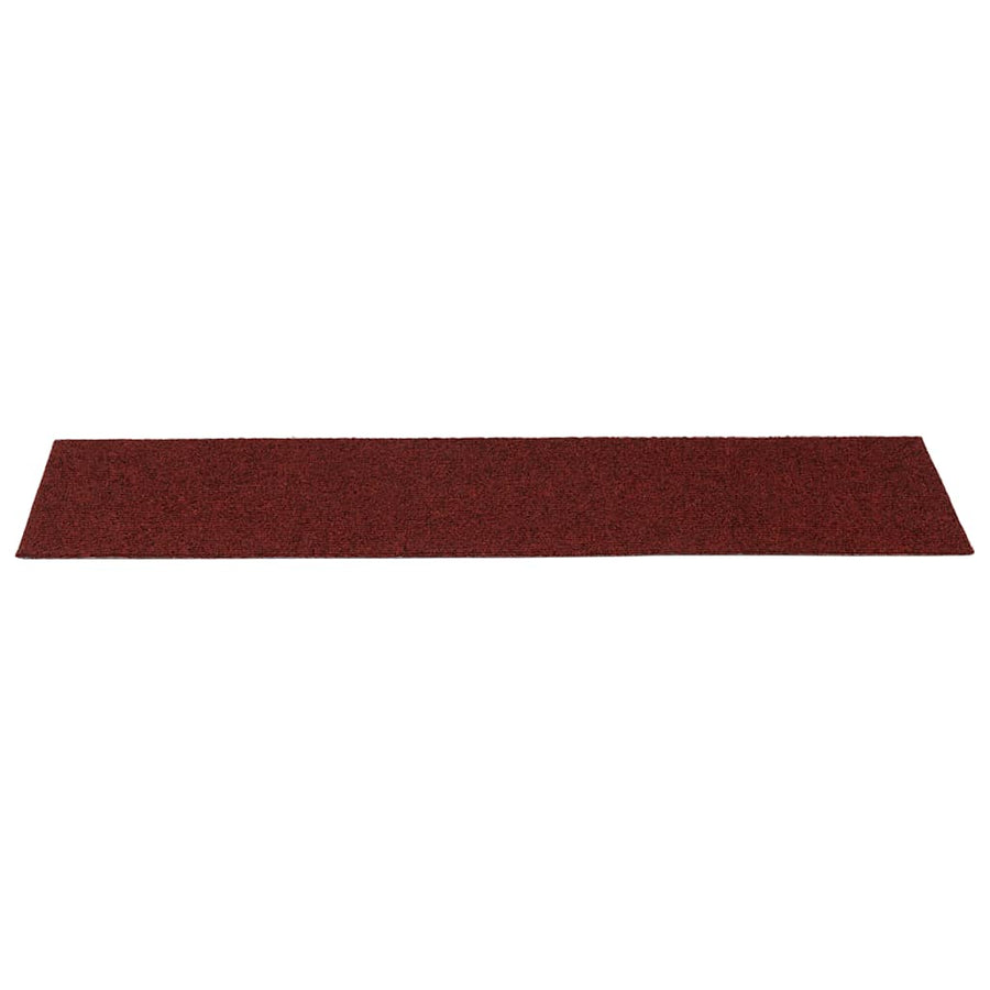 Trapmatten zelfklevend 30 st 76x20 cm rechthoekig rood