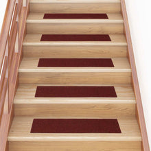 Trapmatten zelfklevend 30 st 76x20 cm rechthoekig rood