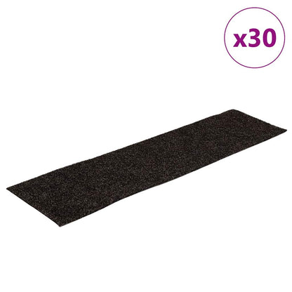 Trapmatten zelfklevend 30 st 76x20 cm rechthoekig bruin
