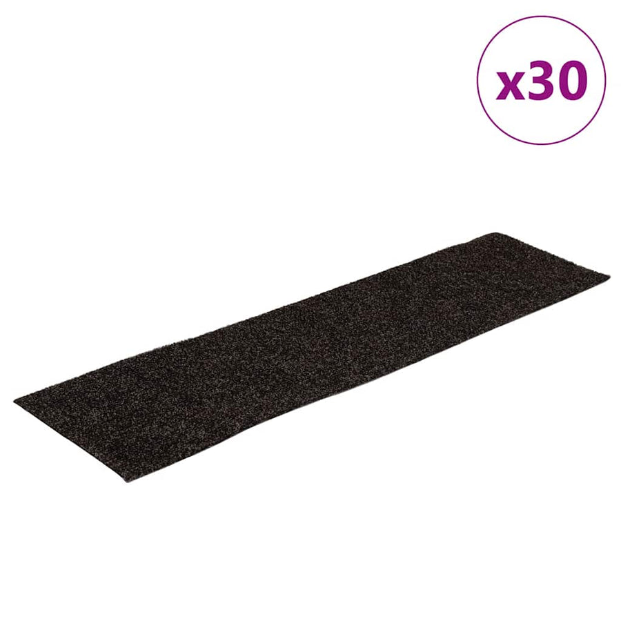 Trapmatten zelfklevend 30 st 76x20 cm rechthoekig bruin