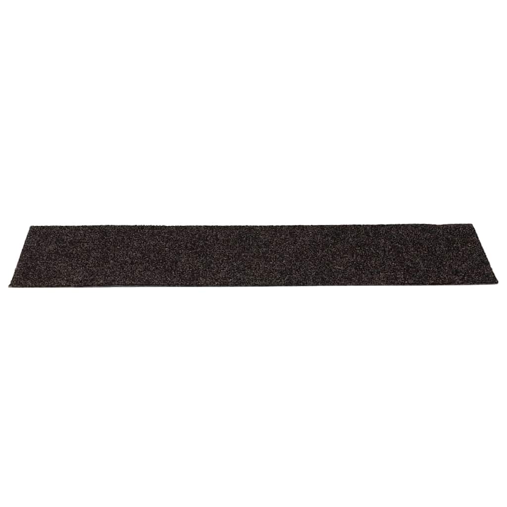 Trapmatten zelfklevend 30 st 76x20 cm rechthoekig bruin