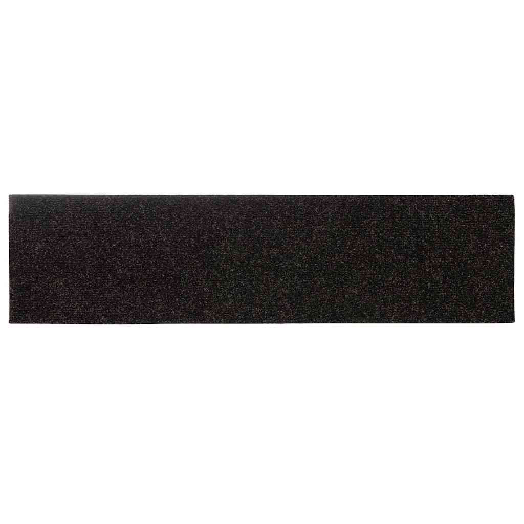 Trapmatten zelfklevend 30 st 76x20 cm rechthoekig bruin