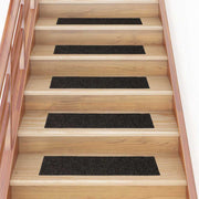 Trapmatten 30 stuks 76x20 cm bruin zelfklevend