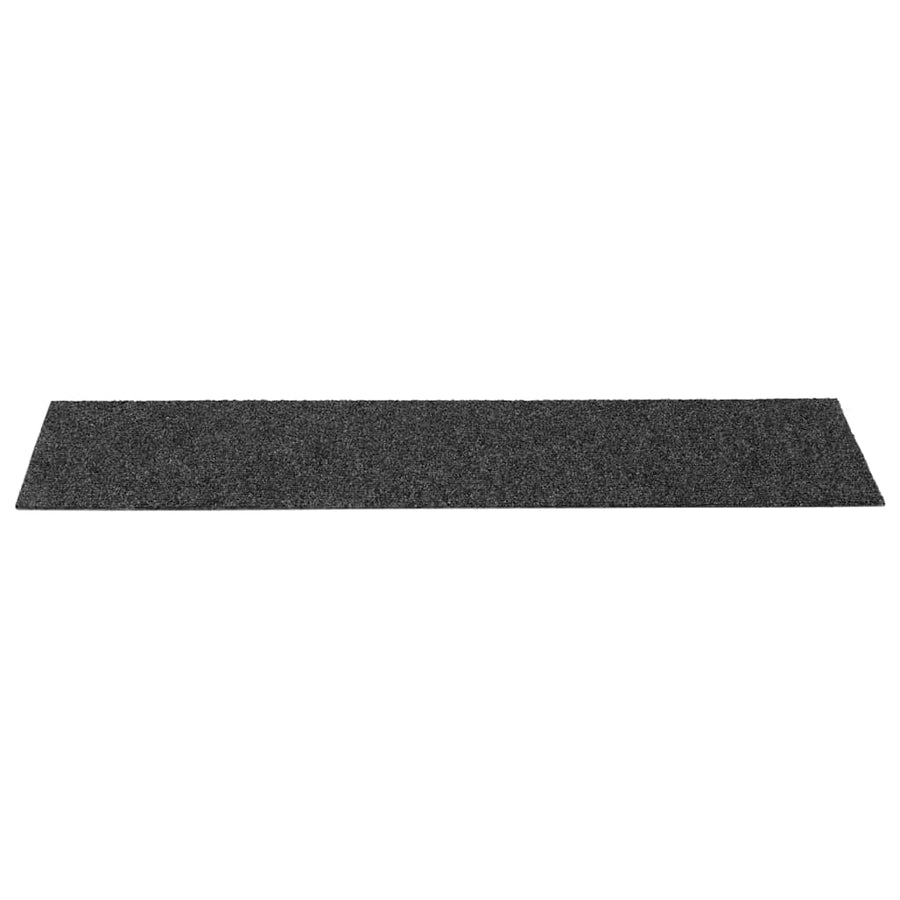 Trapmatten zelfklevend 30 st 76x20 cm rechthoekig antraciet