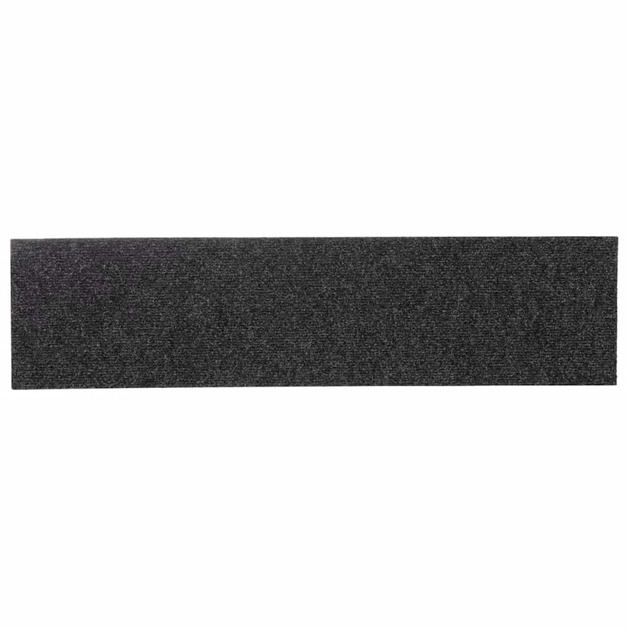 Trapmatten zelfklevend 30 st 76x20 cm rechthoekig antraciet