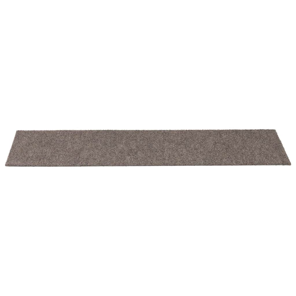 Trapmatten zelfklevend 30 st 76x20 cm rechthoekig crèmekleurig
