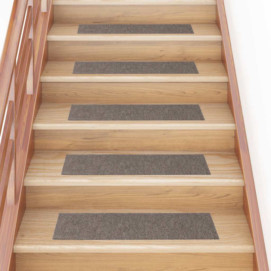 Trapmatten zelfklevend 30 st 76x20 cm rechthoekig crèmekleurig