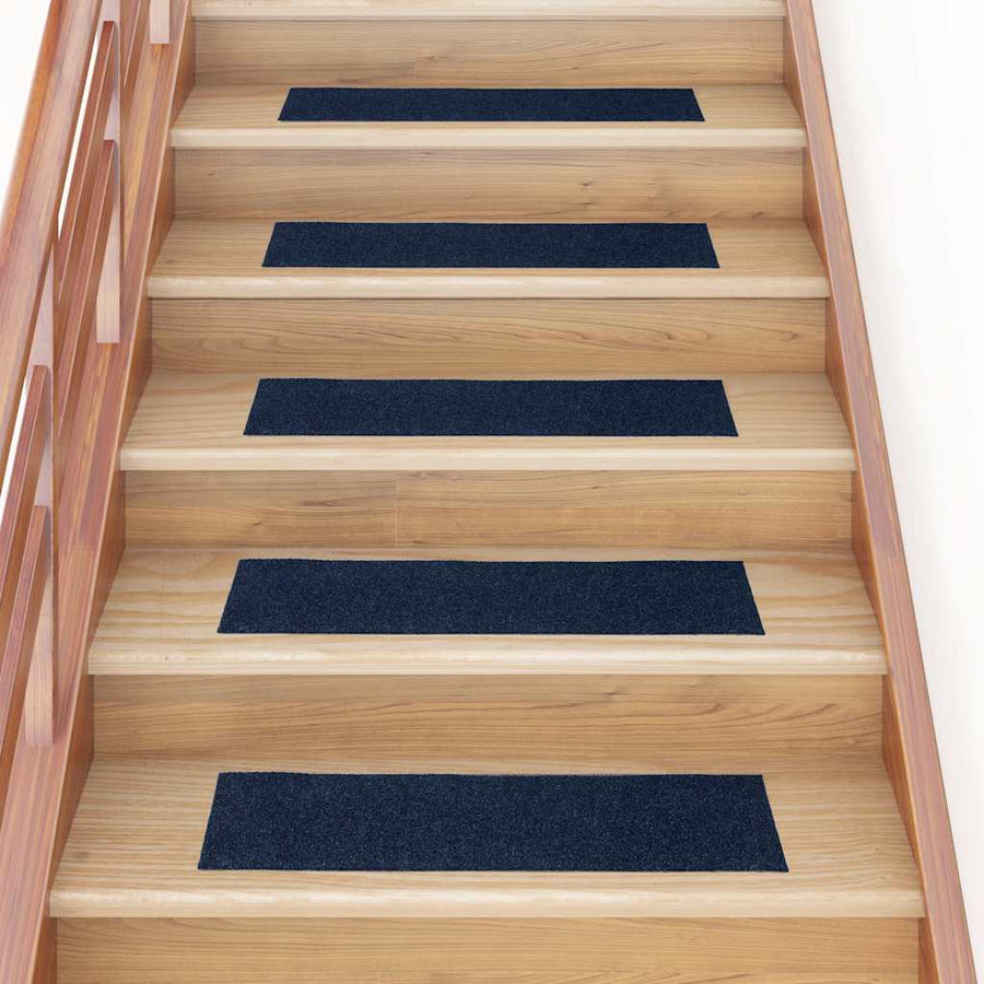 Trapmatten zelfklevend 30 stuks 76x20 cm rechthoekig marineblauw