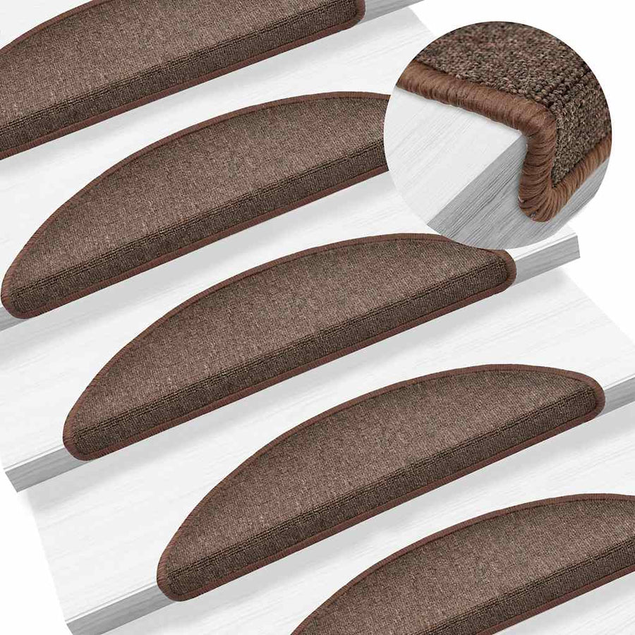 Trapmatten 30 st 56x17x3 cm koffiebruin