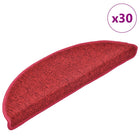 Trapmatten 30 stuks 56x17x3 cm bordeauxrood