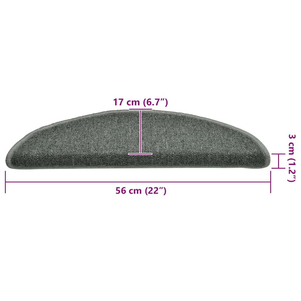 Trapmatten 30 st 56x17x3 cm donkergroen