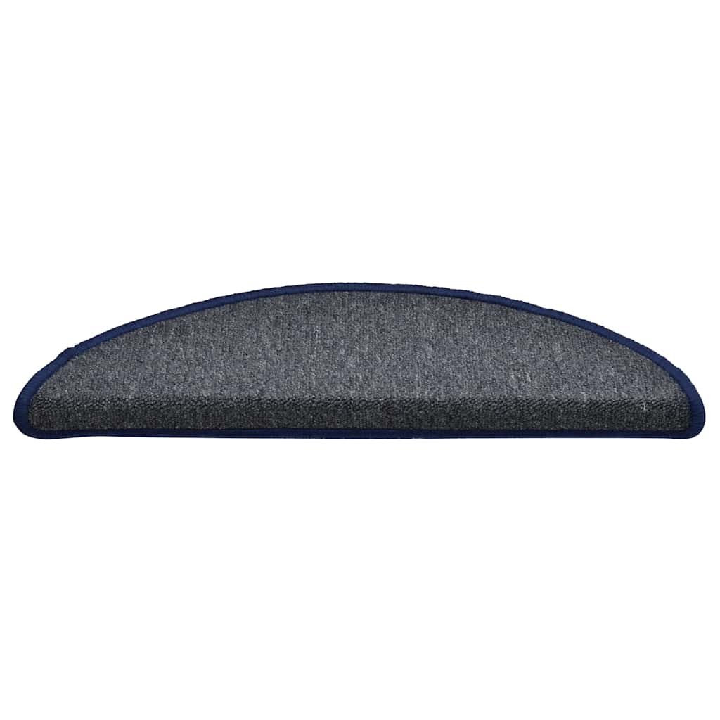 Trapmatten 30 st 56x17x3 cm donkergrijs en blauw