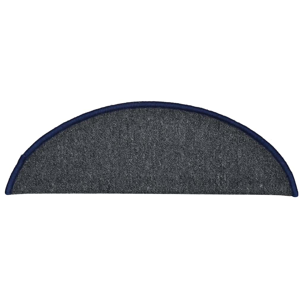Trapmatten 30 st 56x17x3 cm donkergrijs en blauw