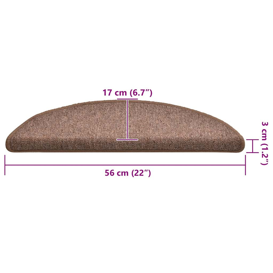Trapmatten 30 st 56x17x3 cm bruin