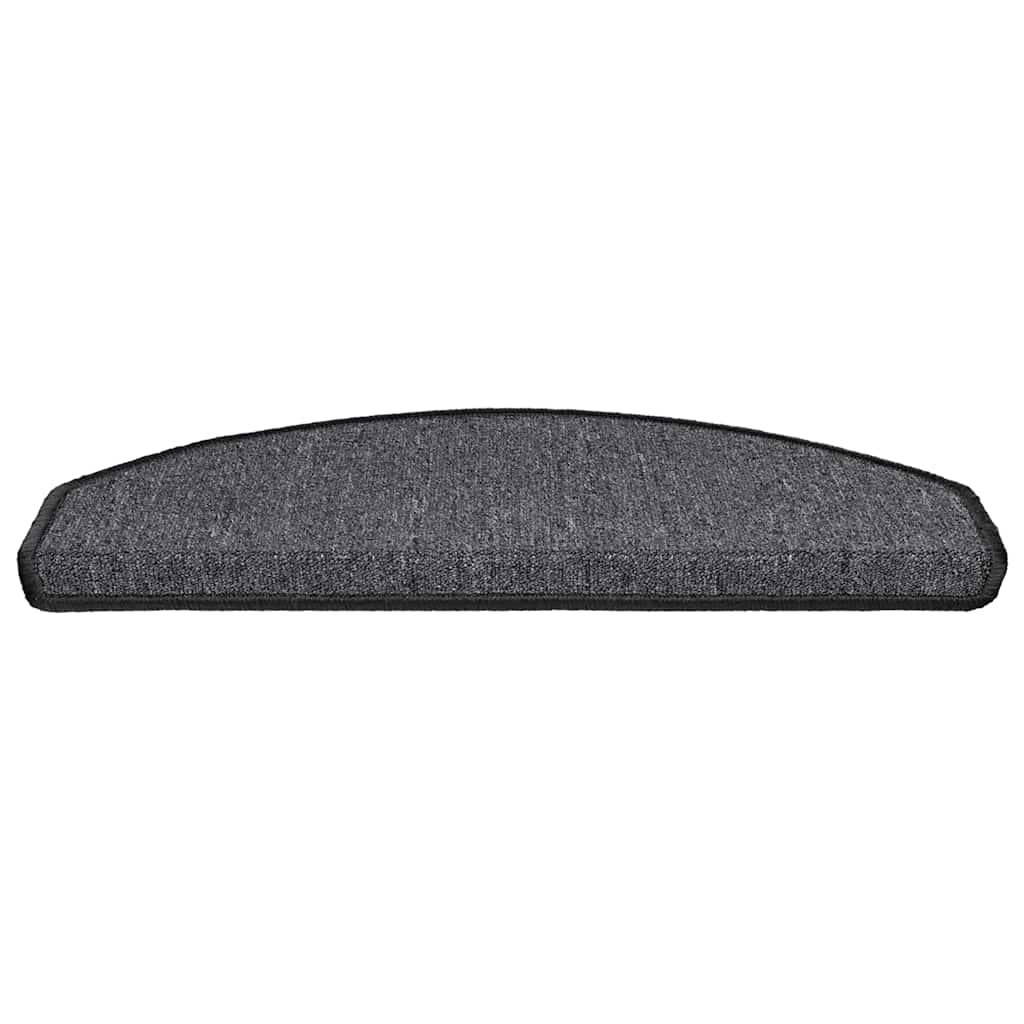 Trapmatten 30 stuks 65x24x4 cm Antraciet Halfrond Groot