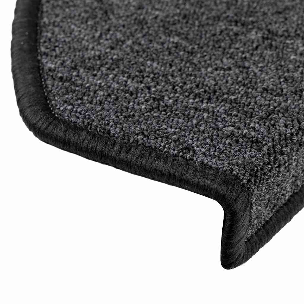 Trapmatten 30 stuks 65x24x4 cm Antraciet Halfrond Groot