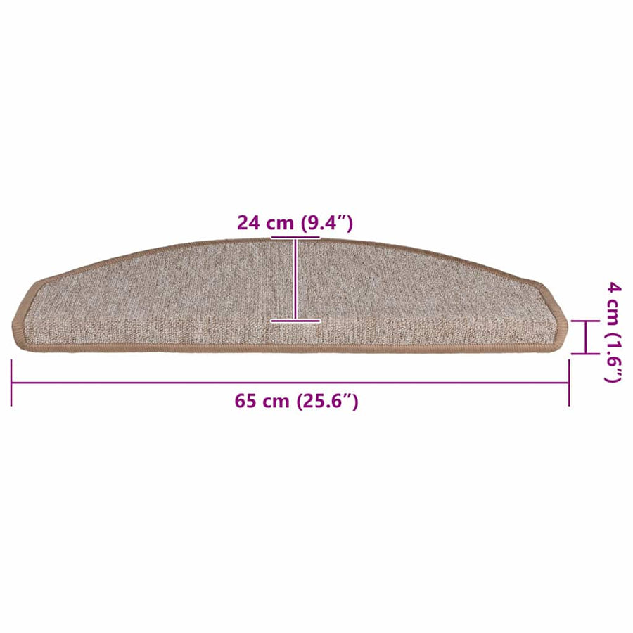 Trapmatten 30 st 65x24x4 cm lichtbruin