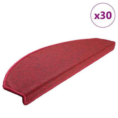 Trapmatten 30 st 65x24x4 cm bordeauxrood