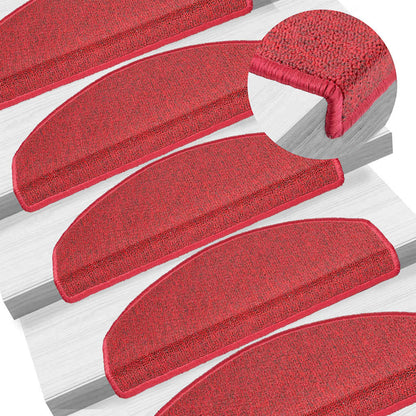 Trapmatten 30 st 65x24x4 cm bordeauxrood