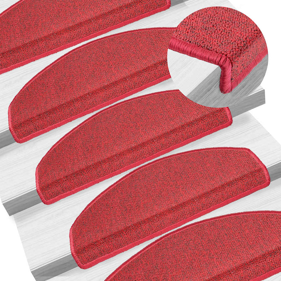 Trapmatten 30 st 65x24x4 cm bordeauxrood