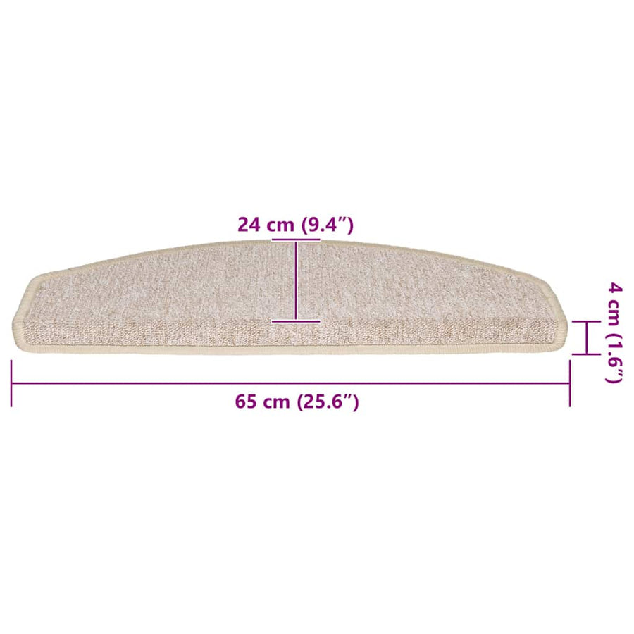 Trapmatten 30 st 65x24x4 cm taupe