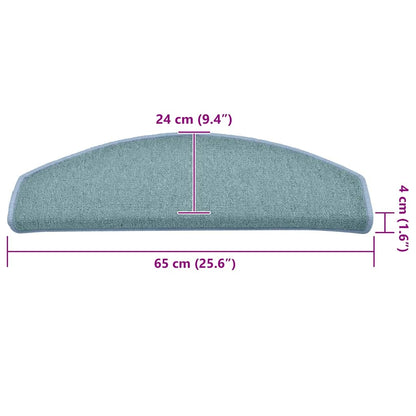 Trapmatten 30 st 65x24x4 cm blauw
