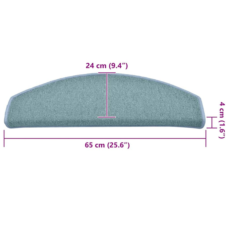 Trapmatten 30 st 65x24x4 cm blauw