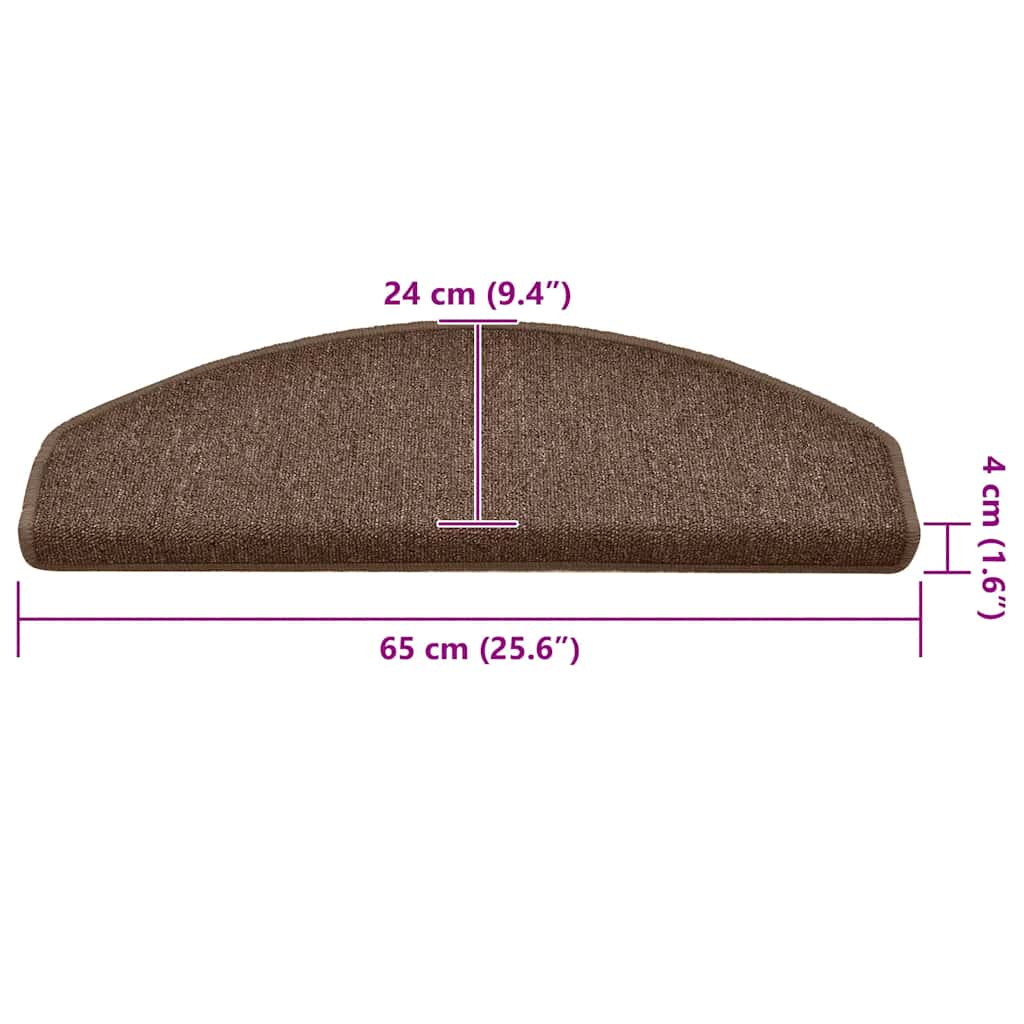 Trapmatten 30 st 65x24x4 cm bruin