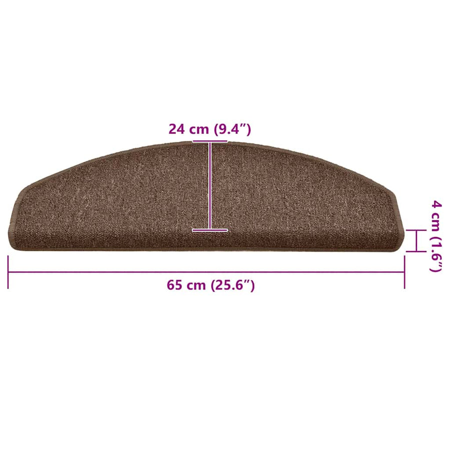 Trapmatten 30 st 65x24x4 cm bruin