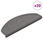 Trapmatten 30 st 65x24x4 cm donkergrijs halfrond